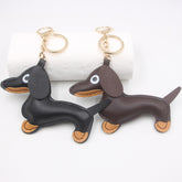 Fashion Car Key Chain Sausage Dog Pendant